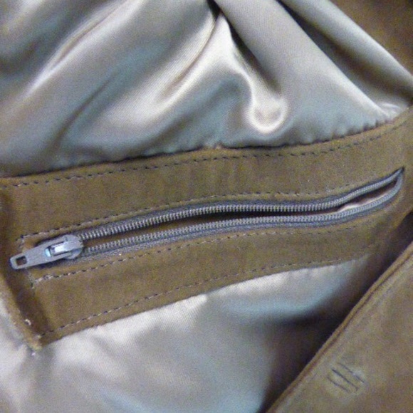 BETTINA RIZZI ARGENTINA BROWN SUEDE COAT BLAZER M - Picture 5 of 8